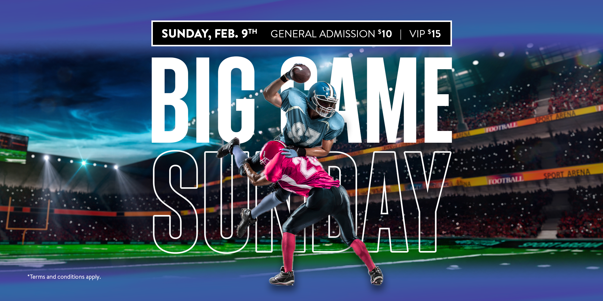 The Rec Room’s Big Game Sunday